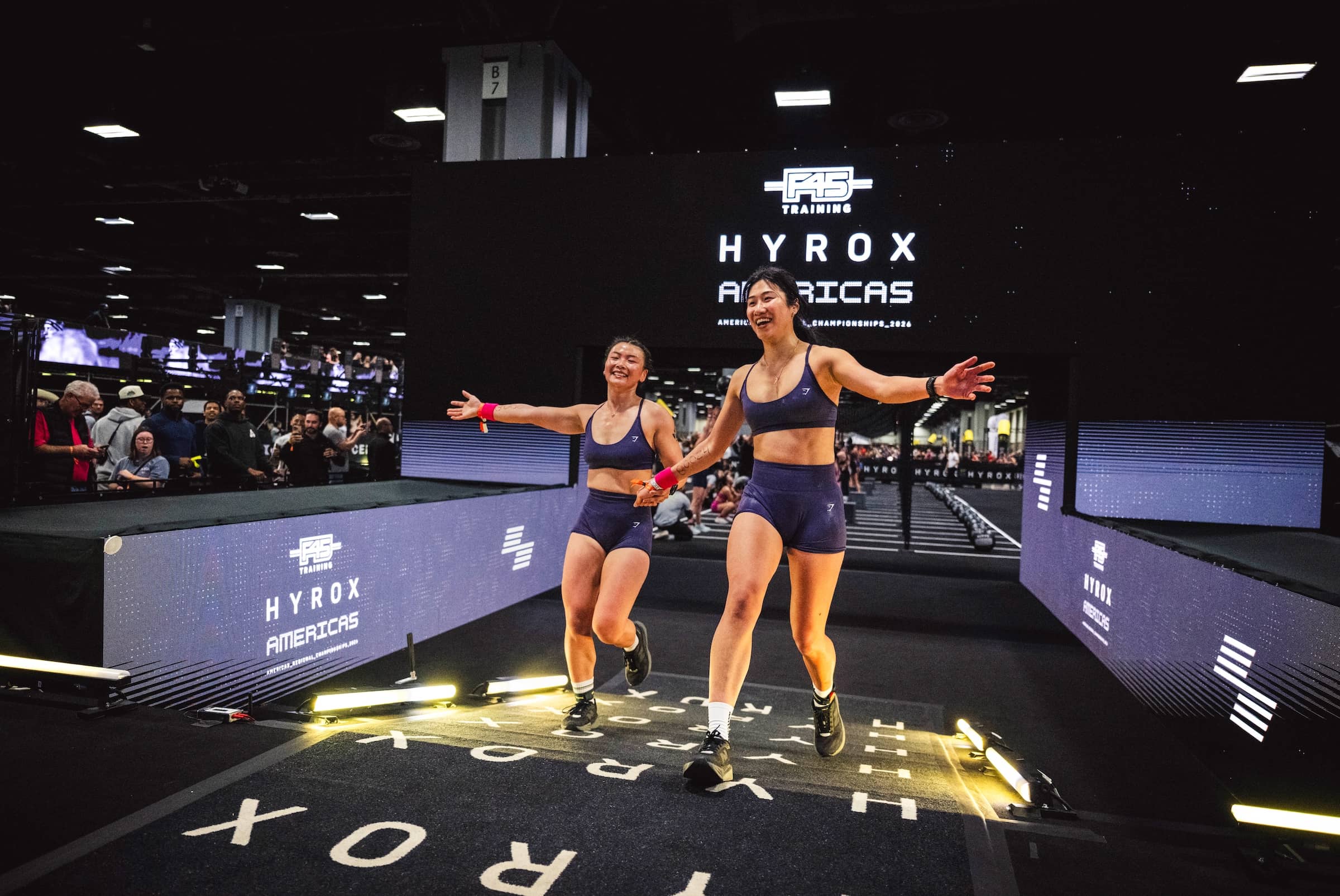 HYROX Participants at the finish line