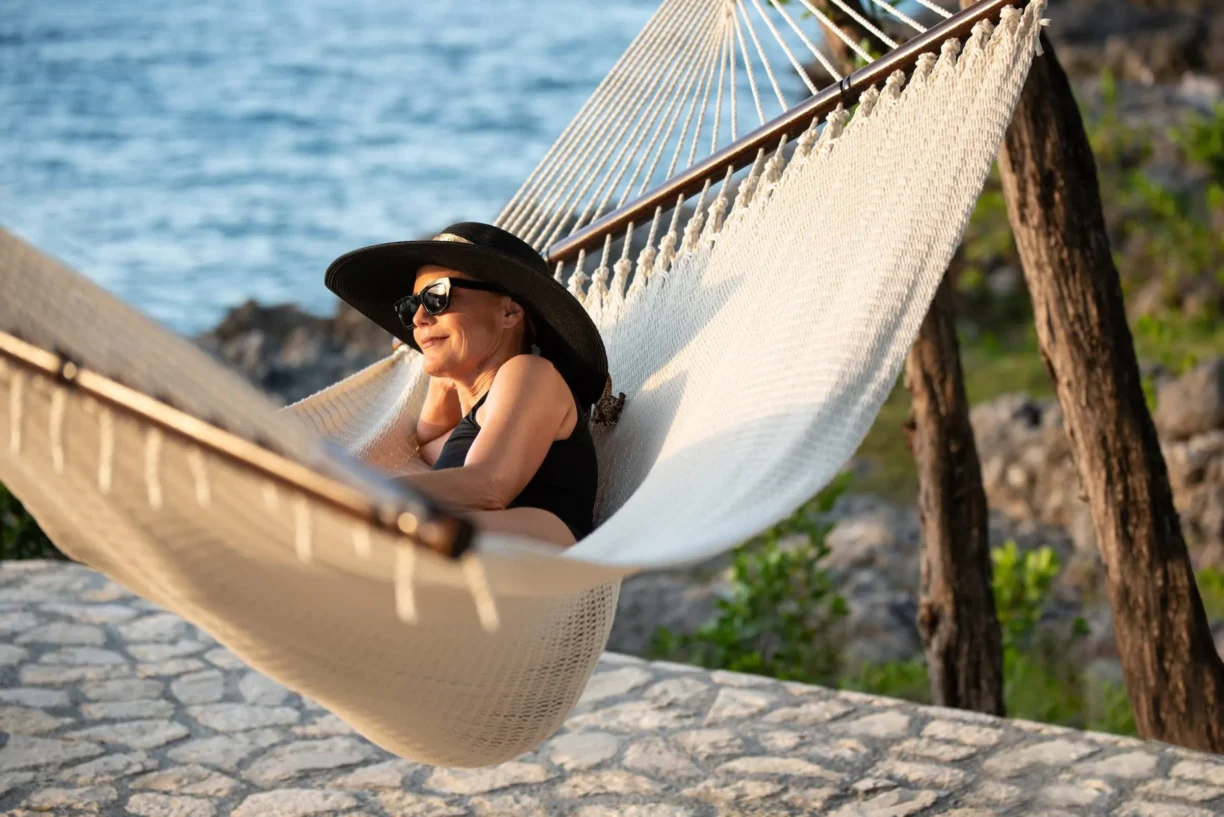 Jamaica Wellness OchoRios woman in Hammock