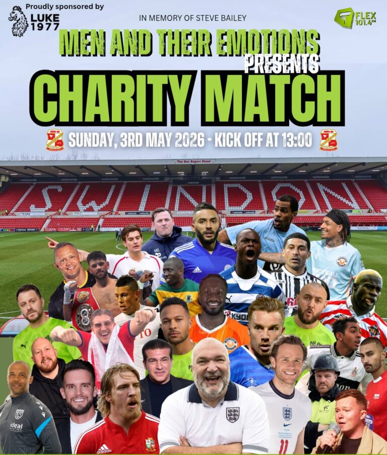 The Celebrity Kickabout Carrying a Serious Message in Swindon