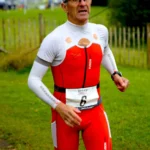 Mark running in the box end triathlon