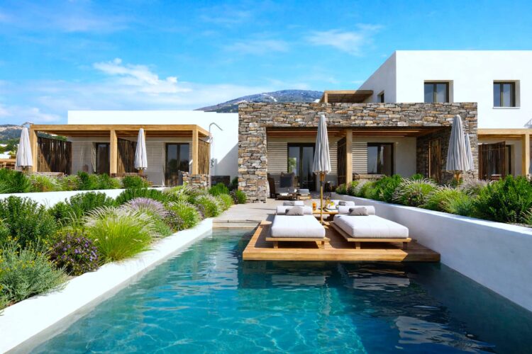 Mediterranean villa Parian Chronicle with sun deck