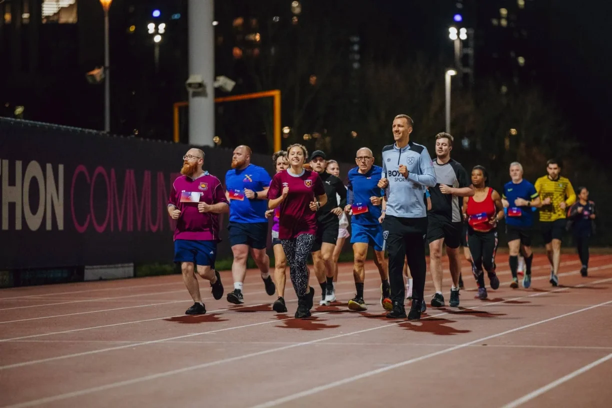 Tomáš Soucek at West Ham Track Night