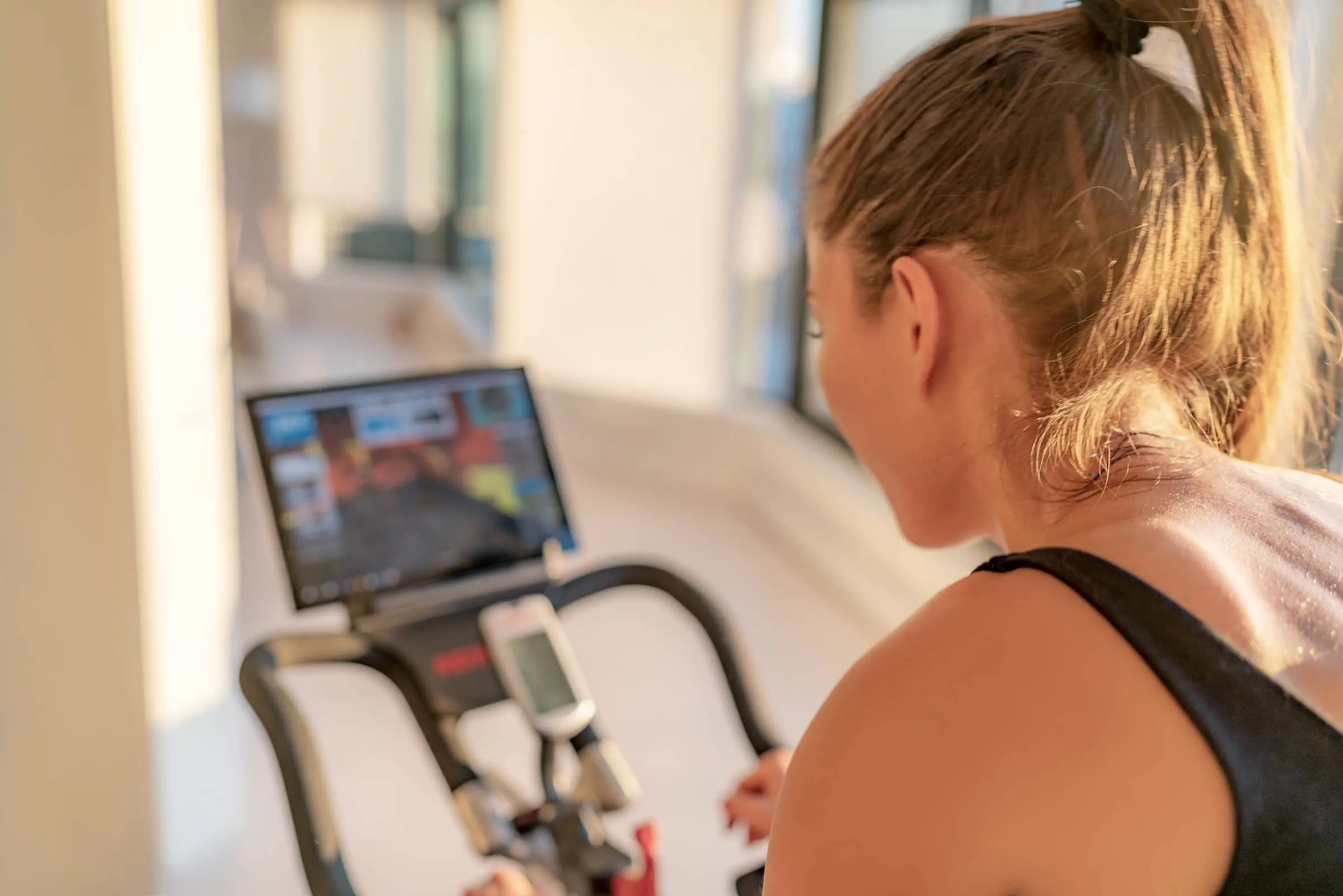 Fitness workout woman training at home