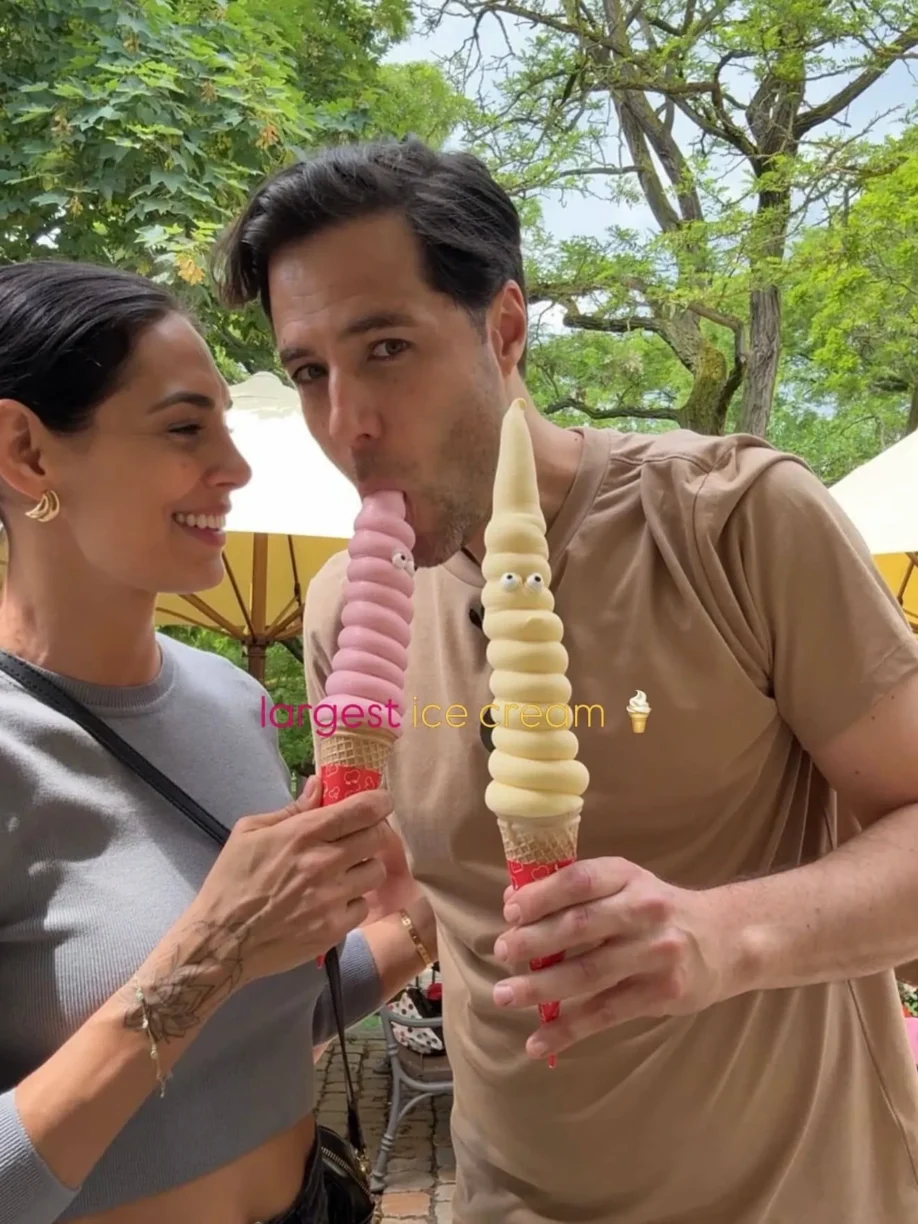 Chandni and David enjoy Ice Cream
