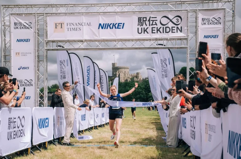Ella Davey after clinching UK Ekiden victory for Oxford