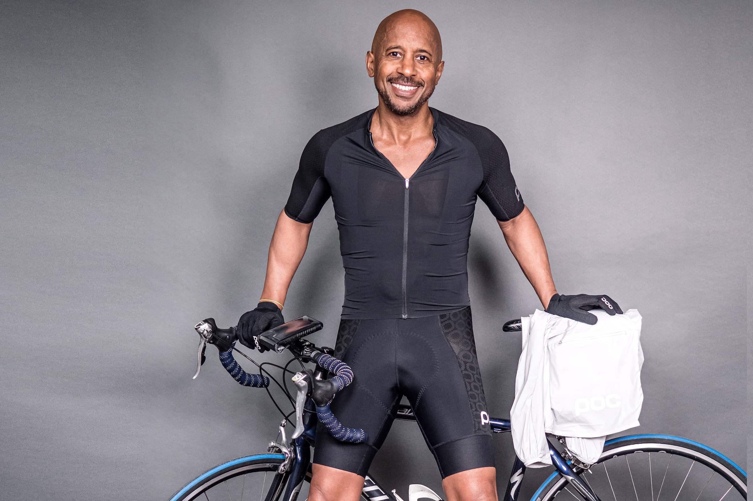 Wayne Leal in Cycle wear