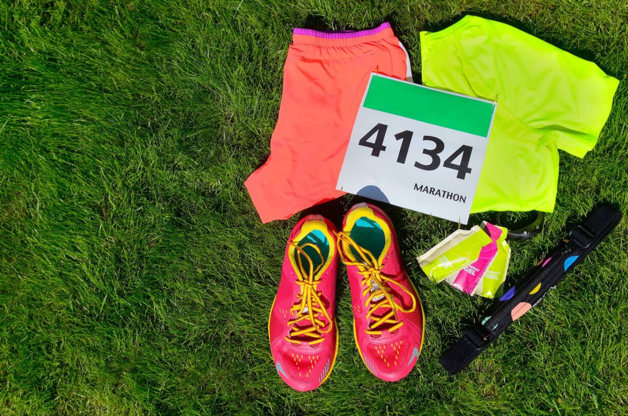 Mix of Running Gear and Sports Gel