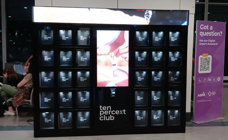 Ten Percent Club Airport Vending Machines