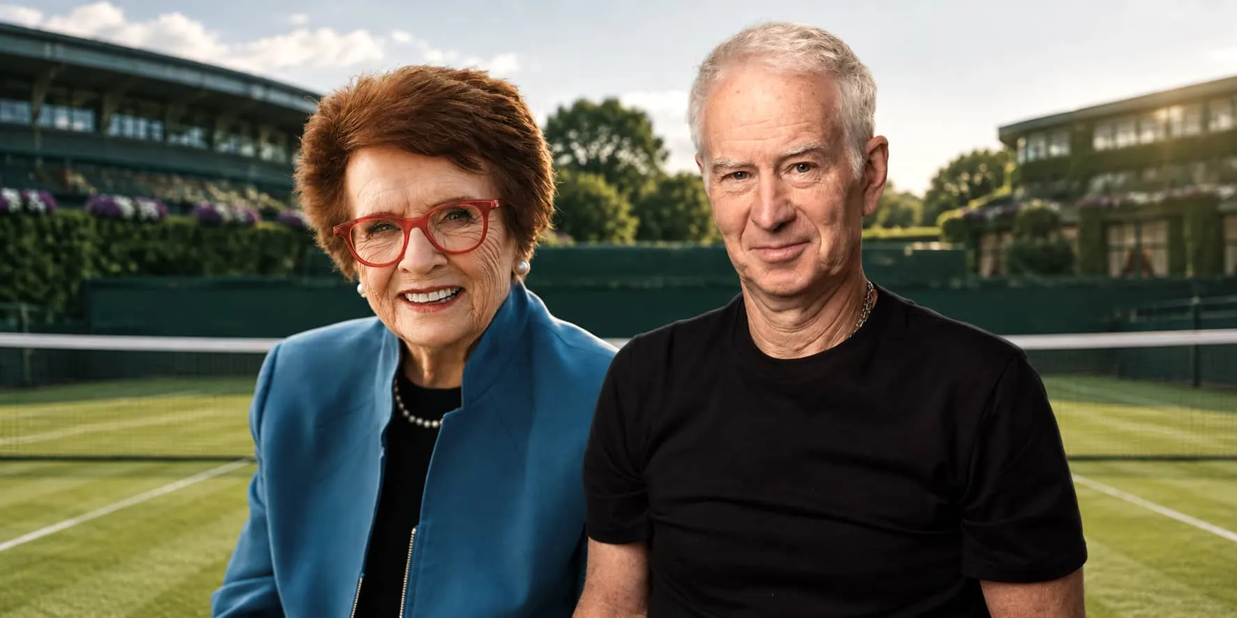 Billie Jean King and John McEnroe
