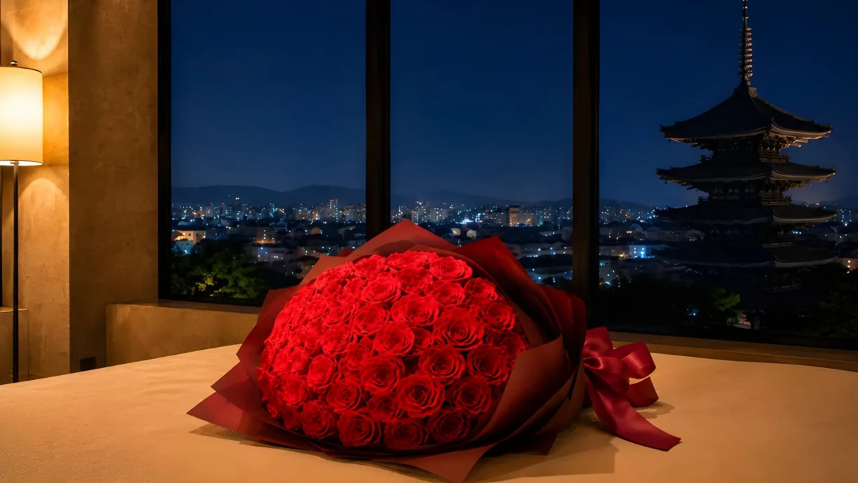 Hotel Seiryu Kyoto Kiyomizu Bed with Flowers