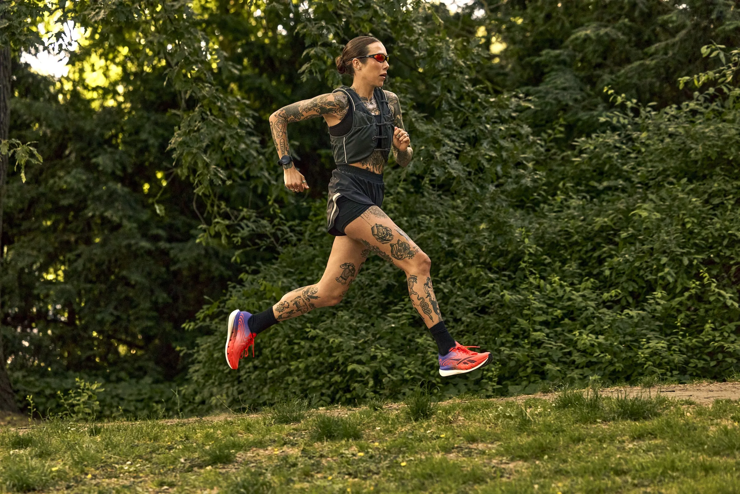 Lydia Oldham in Reebok SpeedShifter Running Shoes