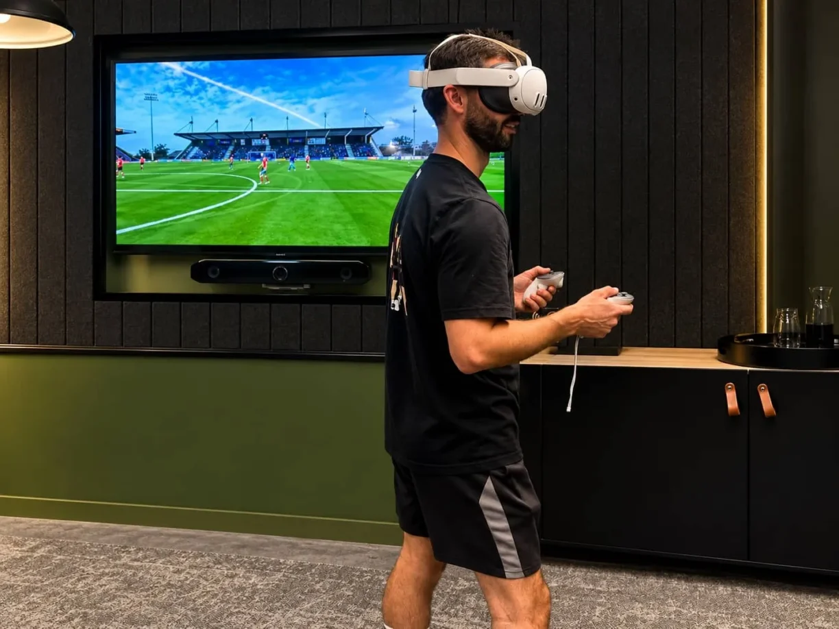 Matt Thacker with VR Headset