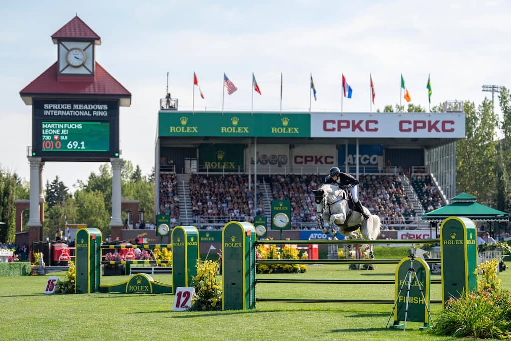 ROLEX TESTIMONEE MARTIN FUCHS AND LEONE JEI ON THE WAY TO VICTORY IN THE INTERNATIONAL RING AT CSIO SPRUCE MEADOWS ‘MASTERS’ TOURNAMENT IN 2024