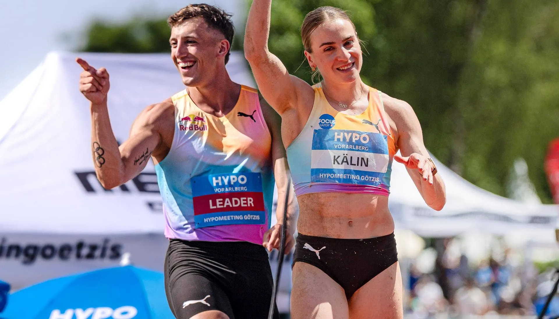 Simon Ehammer and Annik Kälin