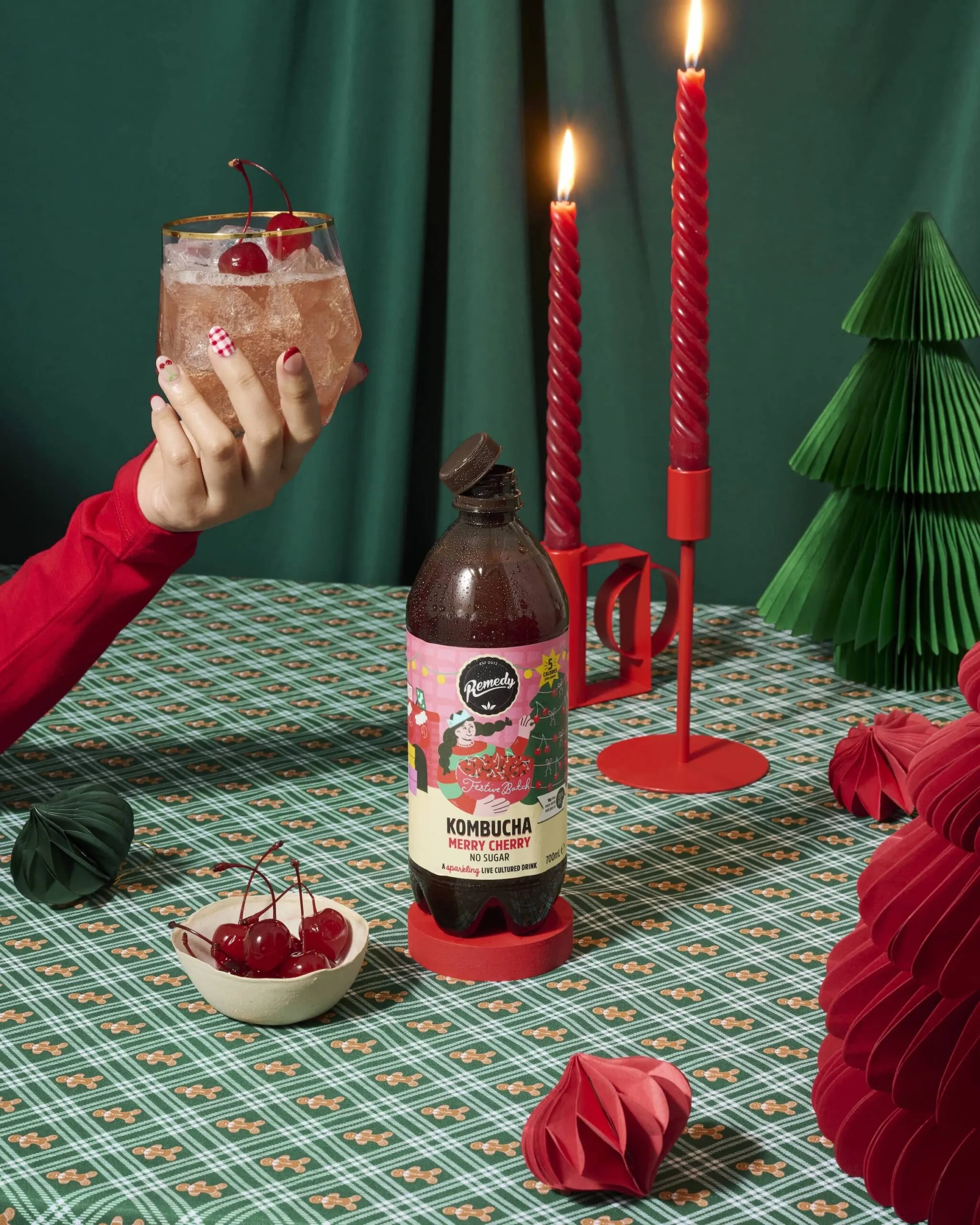 Remedy Merry Cherry Kombucha UK